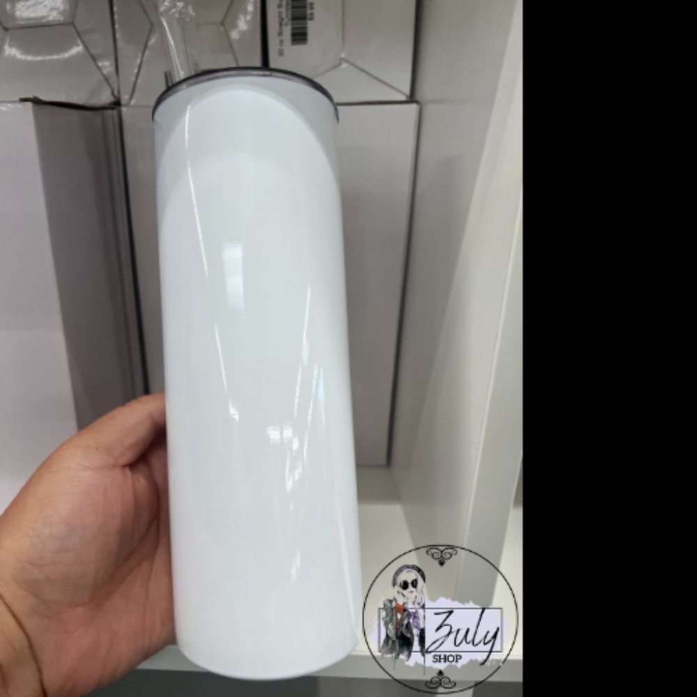 2 Pack 20 oz Stainless Steel Straight Skinny Tumbler Blank Sublimation Tumblers